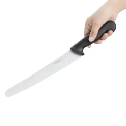 Couteau à Pâtisserie Noir Denté 250 mm - Hygiplas