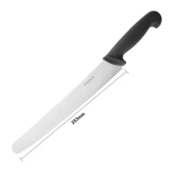 Couteau à Pâtisserie Noir Denté 250 mm - Hygiplas