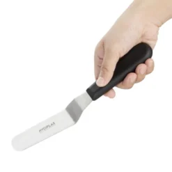 Couteau Spatule Professionnel Coudé Noir 100 mm - Hygiplas
