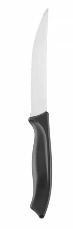 Couteau à steak, dentelé, Noir, (L)227mm - Hendi