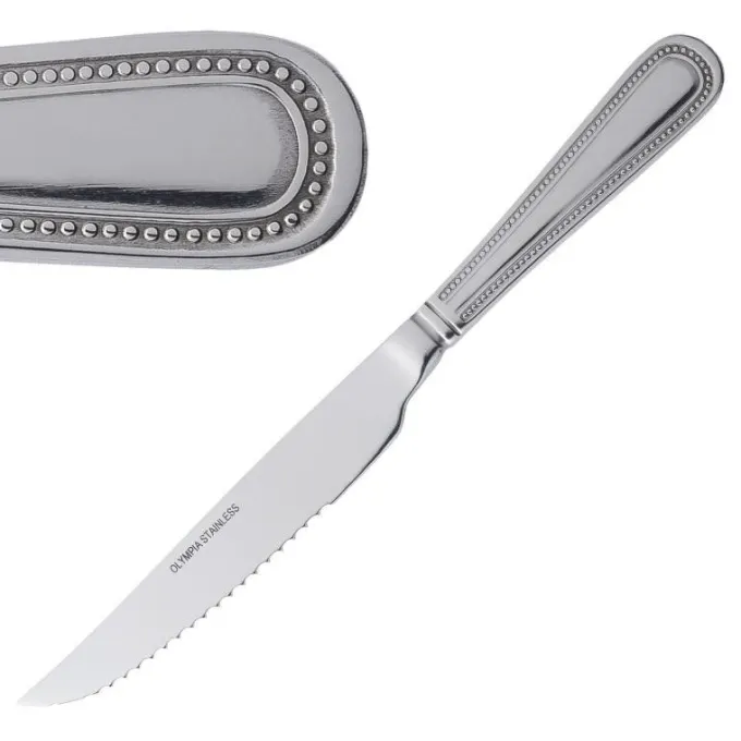 Couteau à Viande 226 mm Bead Lot de 12 Olympia
