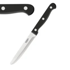 Couteaux à Steak Arrondi Noir Lot de 12 Olympia