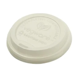 Couvercle Compostable pour Gobelets Jetables 225 ml Lot de 1000 - Vegware
