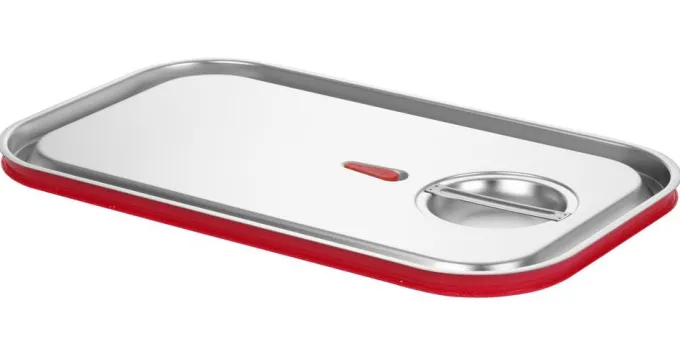 Couvercle Gastronorme avec bord en silicone Kitchen Line 156x142 mm - Hendi
