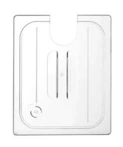 Couvercle Gastronorme encoche pour thermoplongeur 222645 GN 1/2 Transparent 265x325 mm - Hendi