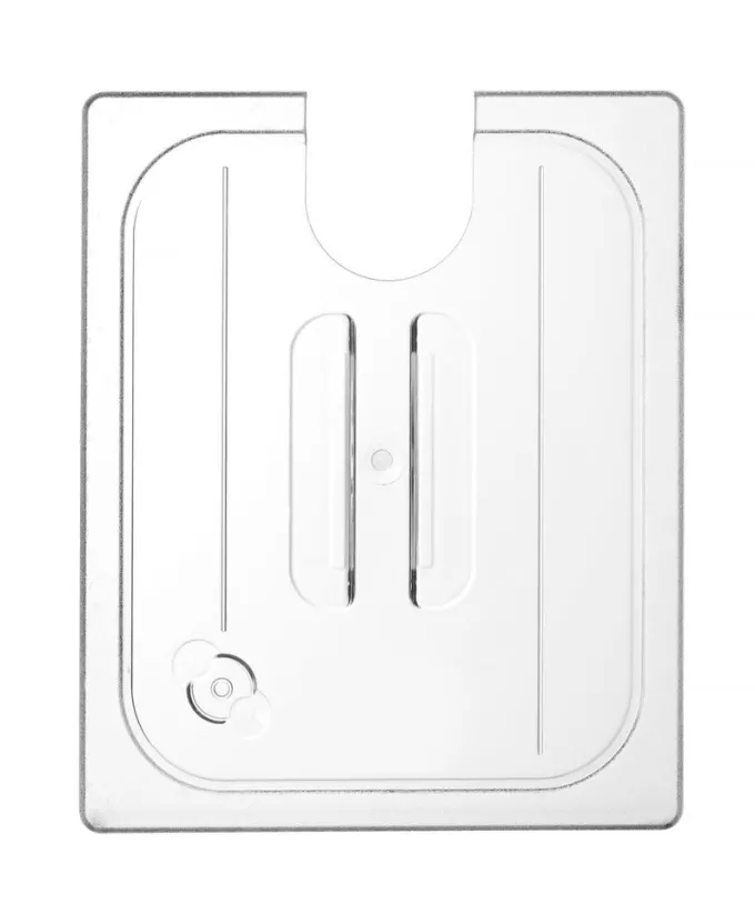 Couvercle Gastronorme encoche pour thermoplongeur 222645 GN 1/2 Transparent 265x325 mm - Hendi