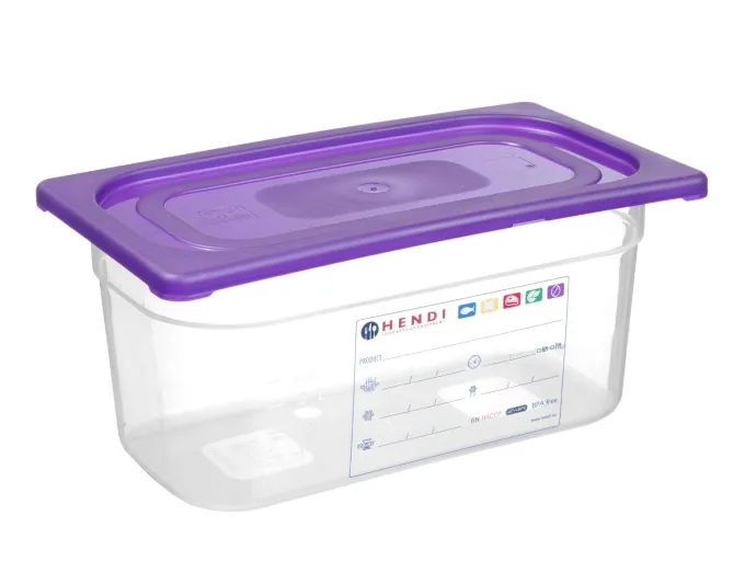 Couvercle Gastronorme violet GN 1/3 Violet 325x176 mm - Hendi