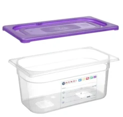 Couvercle Gastronorme violet GN 1/2 Violet 325x265 mm - Hendi