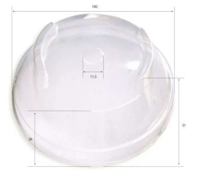 Couvercle PLA avec Trou pour Gobelet - SDG - Lot de 1200