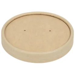 Couvercle pour Bol à Soupe Kraft Recyclable 225 ml et 350 ml - Lot de 500 -col Colpac