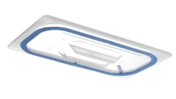 Couvercles pour bacs GN en polypropylène avec fermeture hermétique GN 1/3 Transparent 325x176 mm - Hendi