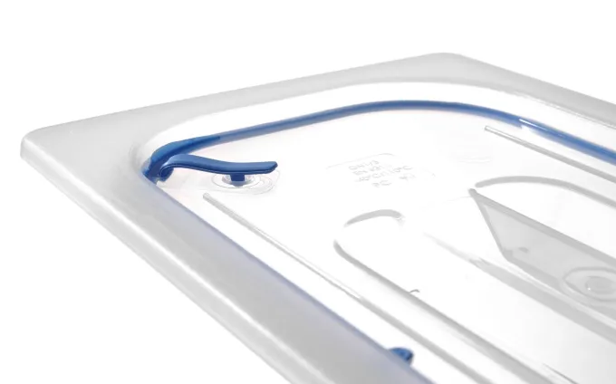 Couvercles pour bacs GN en polypropylène avec fermeture hermétique GN 1/1 Transparent 530x325 mm - Hendi