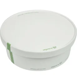 Couvercles à Trous en Carton Doublé PLA Série 185 - Lot de 300 - Vegware