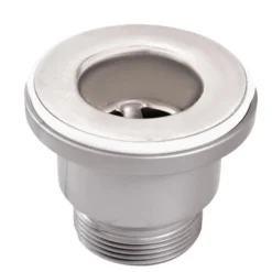 Crépine de vidange en inox et plastique 38 mm