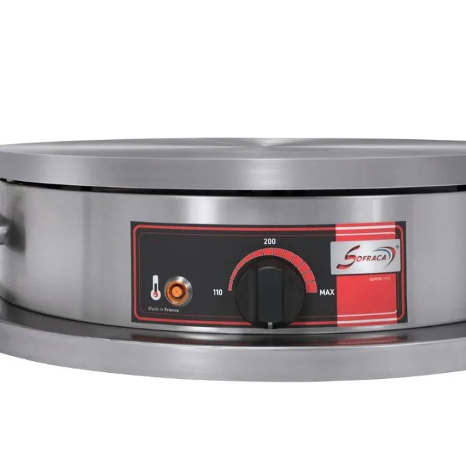 Crêpière Electrique Professionnelle à Usage Intensif - Ø 400 mm - Sofraca