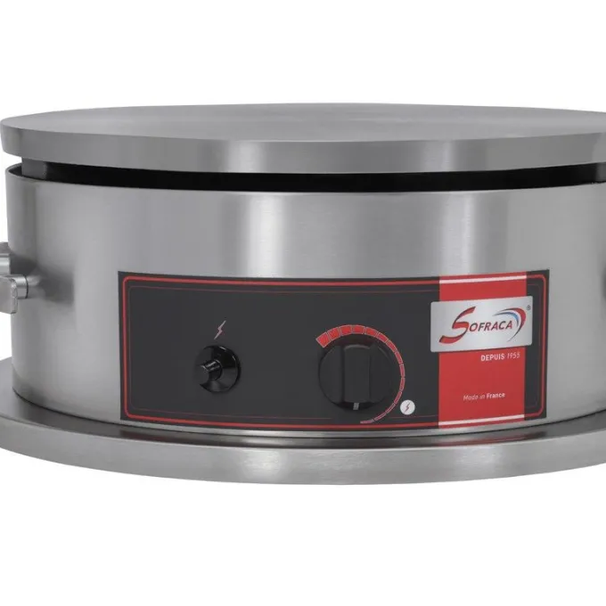 Crêpière Gaz Professionnelle Usage Intensif - Ø 400 mm - Sofraca