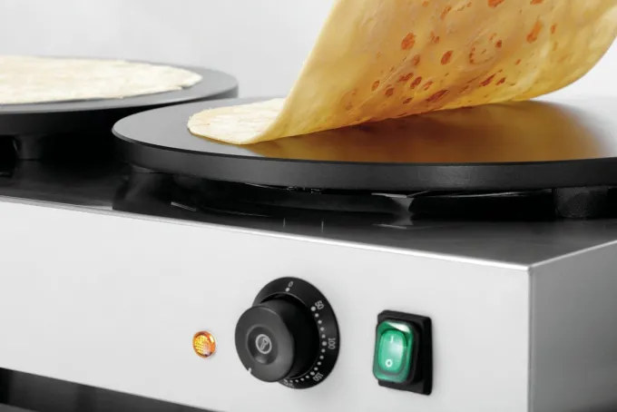Crêpière Professionnelle Électrique - Double Crêpes Ø40cm - Bartscher