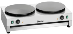 Crêpière Professionnelle Électrique - Double Crêpes Ø40cm - Bartscher
