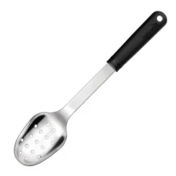 Cuillère ajourée inox et polypropylène Stop-Glisse Deglon - 320mm