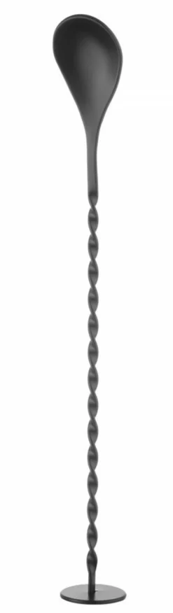 Cuillère à Cocktail avec Pilon Bar up Noir 280x35mm - Hendi