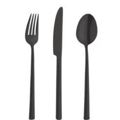 Cuillère de Table METROPOLE Noire - Lot de 12 - Amefa