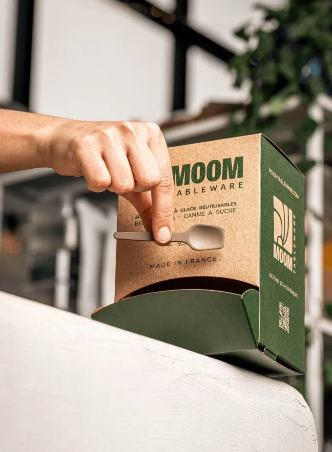 Cuillère à Glace Eco-conçue Réutilisable - Carton de 3200 Unités - MOOM Tableware