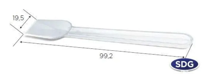 Cuillère à Glace Transparente PLA 9,9 cm - Lot de 5000 - SDG