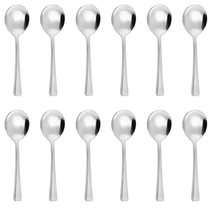 Cuillère à Soupe Ronde 172 mm Harley Lot de 12 Olympia
