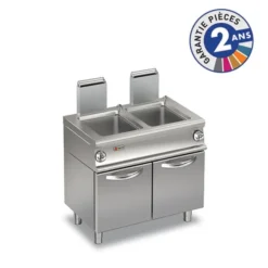Cuiseur à Pates à Gaz - 2 x 26 L - 2 cuves - 13 kW - Baron
