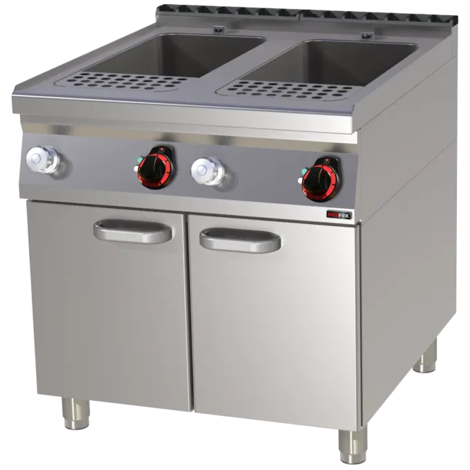Cuiseur à pâtes électrique 33 + 33 l avec soubassement 400 V - VT 90/80 E - Redfox