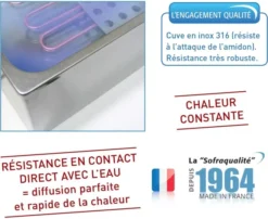 Cuiseur à Pâtes Professionnel Electrique - Cuve de 15 L - Sofraca