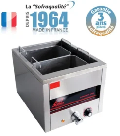 Cuiseur à Pâtes Professionnel Electrique 2 Paniers GN 1/3 - Sofraca
