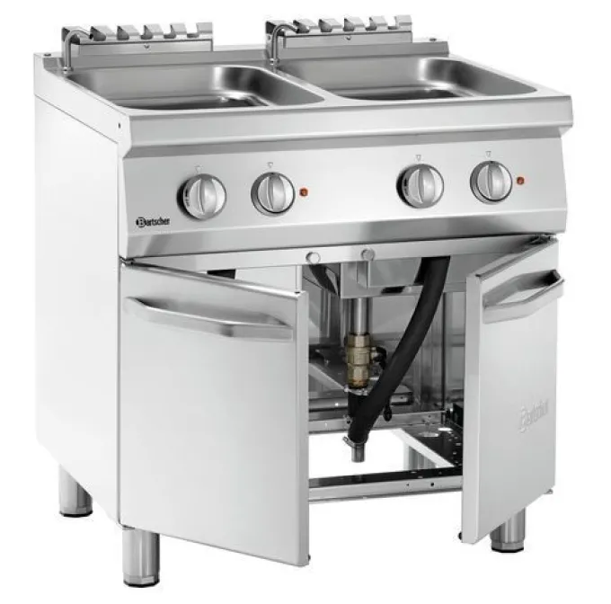 Cuiseur à Pâtes Professionnel Électrique 2 cuves - 700 - 2x24L - Bartscher