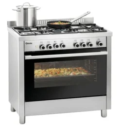 Cuisinière à gaz 5 Feux et Four Multifonction - Bartscher