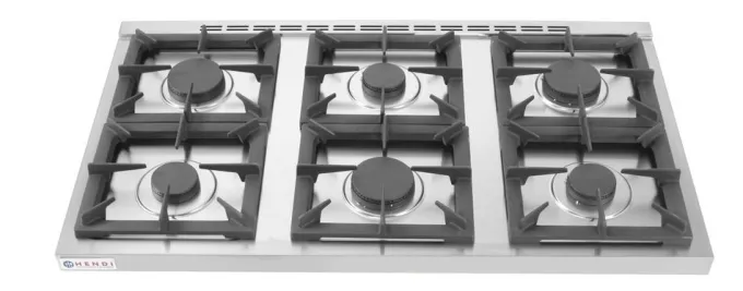 Cuisinière Kitchen Line - 6 feux Kitchen Line 285kW 1200x700x(H)900 mm - Hendi
