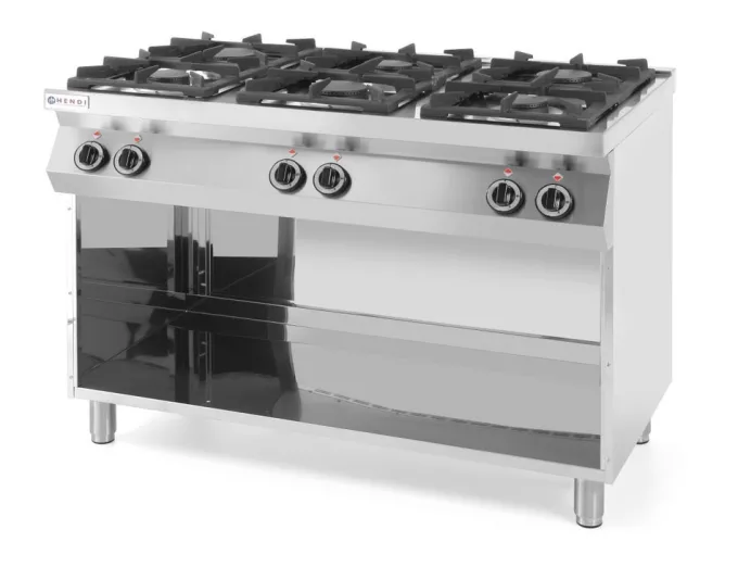Cuisinière Kitchen Line - 6 feux Kitchen Line 285kW 1200x700x(H)900 mm - Hendi