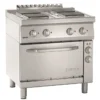 Cuisinière Électrique à 4 Plaques Carrées avec Four Électrique GN 1/1 - Bartscher