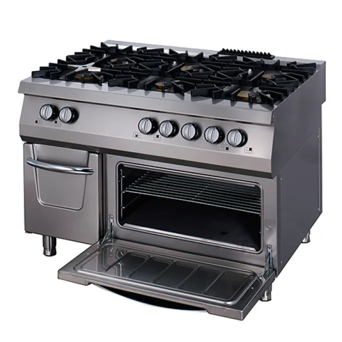 Cuisinière Premium Gaz - 6 Brûleurs - Four - Prof. 90 cm - Réf 8507 - Maxima