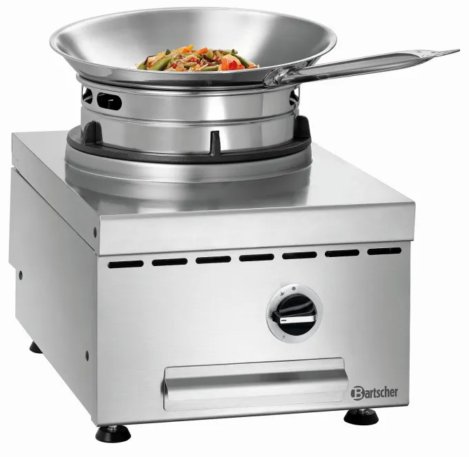 Cuisinière wok à gaz de table - 1 brûleur 11.5 kw - Bartscher