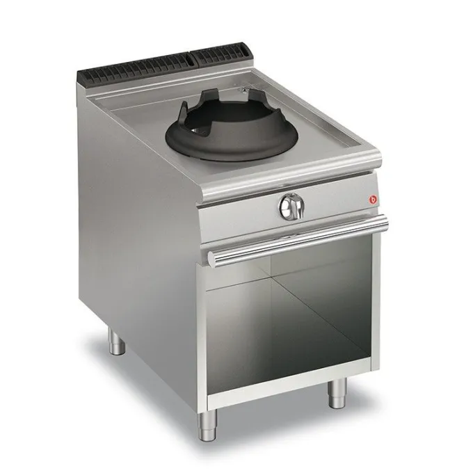 Cuisinière Wok à Gaz - 1 feu sur placard ouvert - P700 - 14 kW - Baron