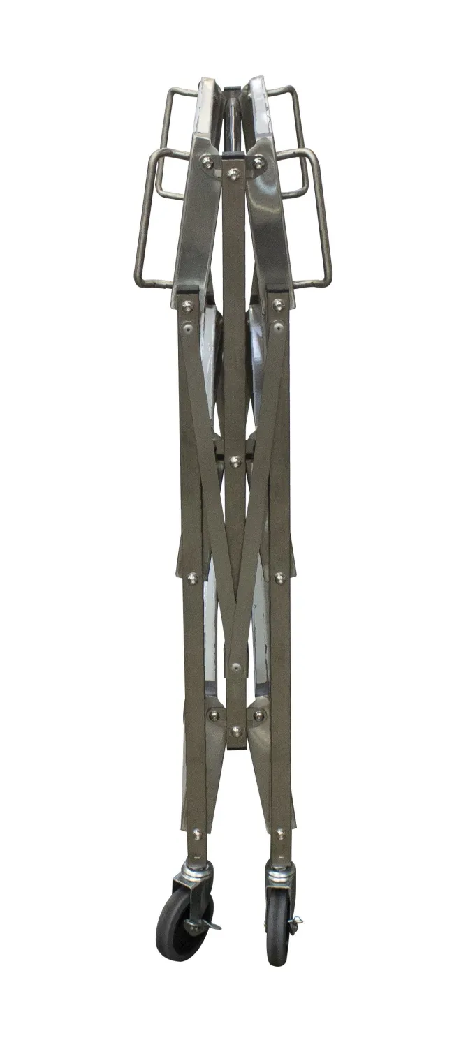 DESSERTE INOX PLIABLE 3 NIVEAUX-L2G
