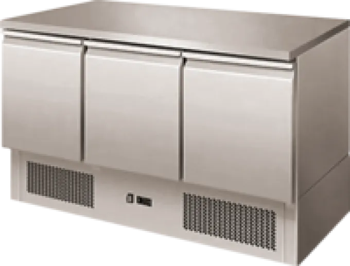 DESSERTE REFRIGEREE INOX CENTRALE +2/+8°C - S903S/STOP