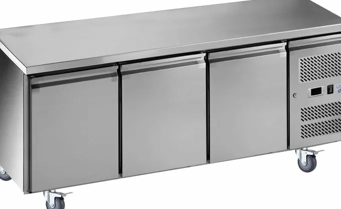 DESSERTE REFRIGEREE INOX CENTRALE -2/+8°C GAZ R290
