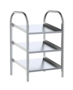 Distributeur d'assiettes de Table en Inox - 3 Étagères - Distform