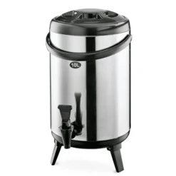 Distributeur de boissons isothermes en Acier inoxydable/Plastique 12 L H 470 mm Ø 240 mm - Was Germany