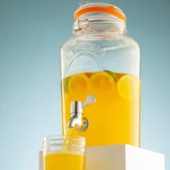 Distributeur de Boissons 5 Litres avec Couvercle à Clip - Kilner