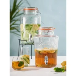 Distributeur de Boissons 5 Litres avec Couvercle à Clip - Kilner