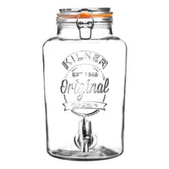 Distributeur de Boissons 5 Litres avec Couvercle à Clip - Kilner