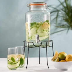 Distributeur de Boissons 5 Litres avec Couvercle à Clip - Kilner