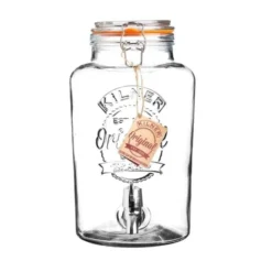 Distributeur de Boissons 5 Litres avec Couvercle à Clip - Kilner